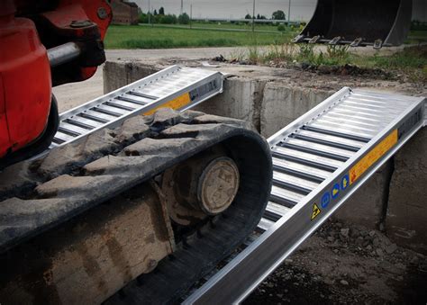 mini excavator loading ramps|alloy loading ramps.